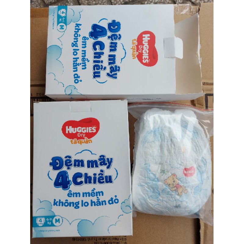 (Mẫu mới) Combo 60 miếng tã quần Huggies size M