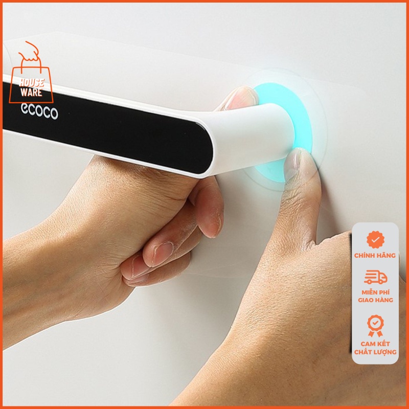 Giá treo khăn nhà tắm ECOCO chính hãng thanh treo khăn dán tường đơn giản hiện đại E1929