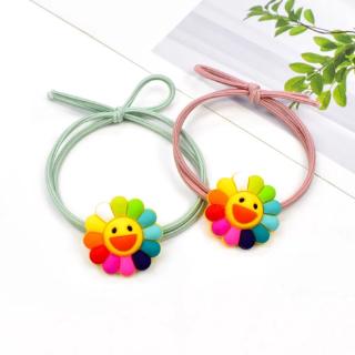 New Korean Sunflower Girl Hand String Rope Head