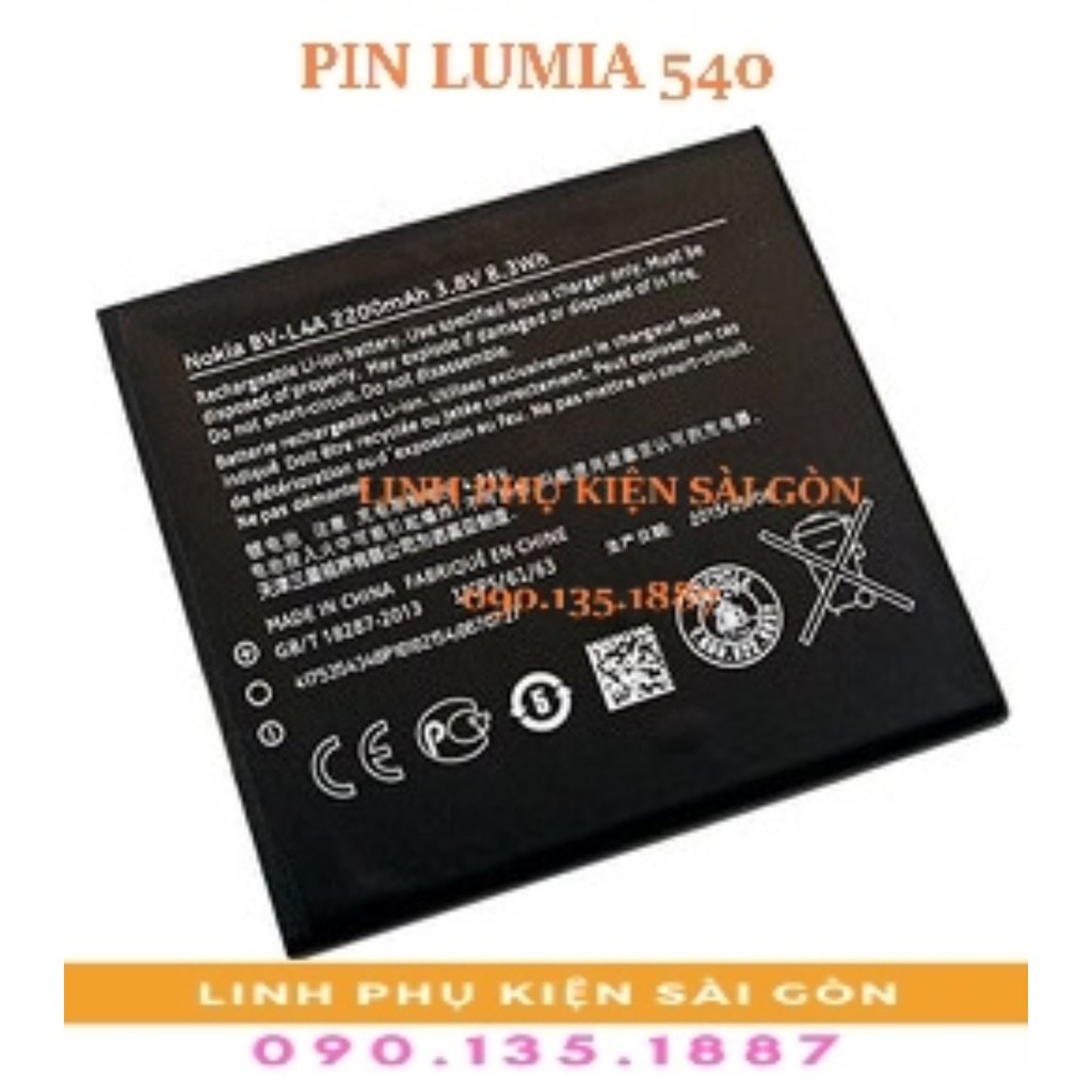 PIN LUMIA 540
