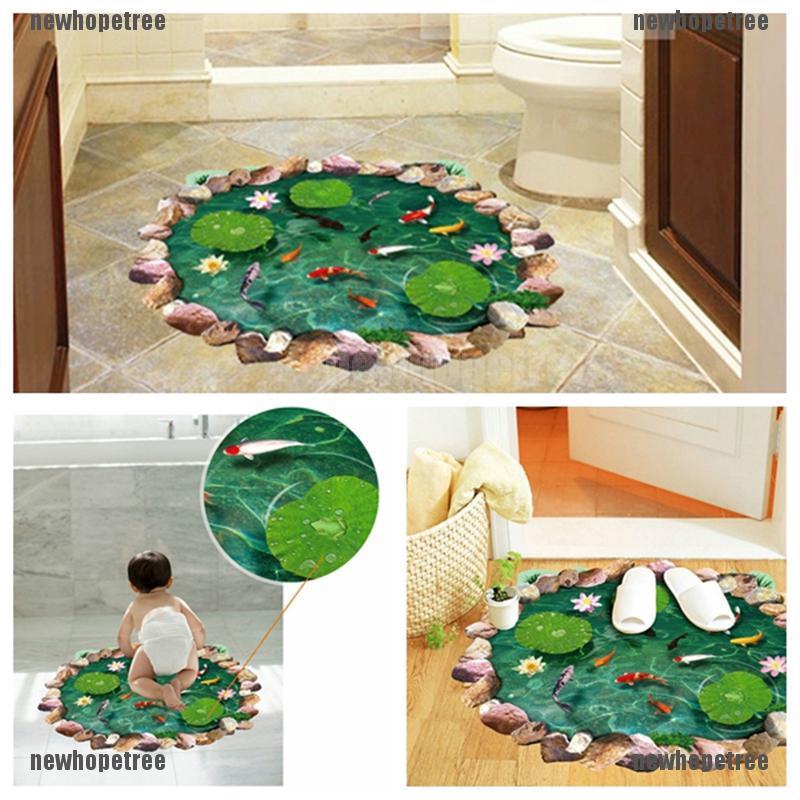 Decal Dán Tường Sàn Và Tường 3D Có Thể Tháo Rời