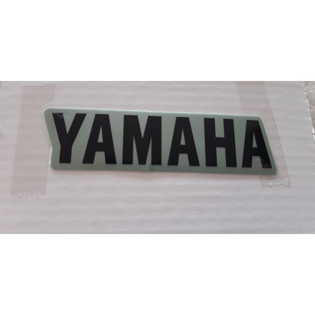 Tem chữ Yamaha đen - ghi sẫm