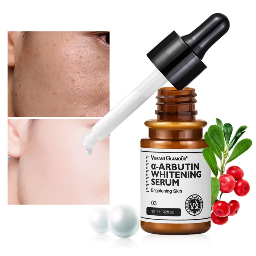 Serum VIBRANT GLAMOUR Arbutin 30ml Làm Trắng Dưỡng Ẩm Kiểm Soát Dầu Thu Nhỏ Lỗ Chân Lông Chống Lão Hóa