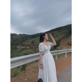 ĐẦM MIDI NƠ VAI BIG SIZE