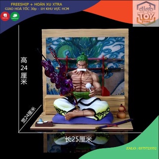 Zoro wano ngồi lau kiếm và bật Haki cực ngầu