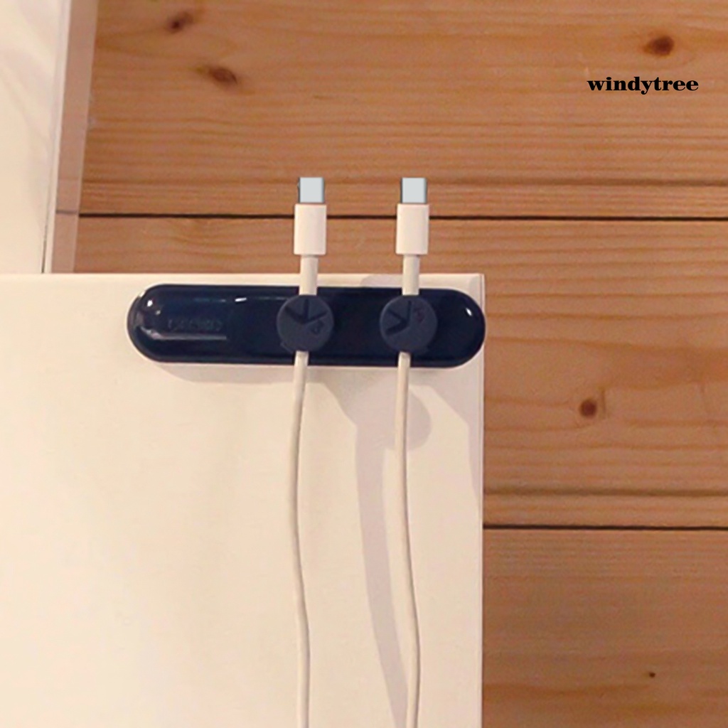 [W &amp; T] Kẹp Quấn Dây Cáp P1 PVC Mini Đơn Giản Hút Nam Châm Sắp Xếp Gọn Gàng Để Bàn