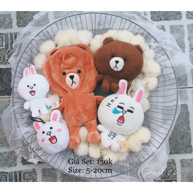 GẤU BÔNG CONY & BROWN CHÍNH HÃNG