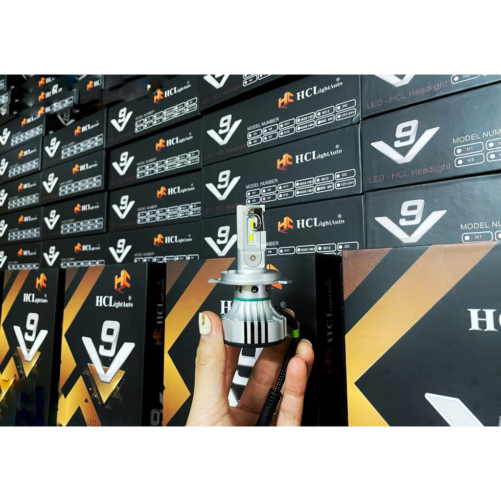 Bóng đèn Led V9 HCLight 6500K - Phiên bản nâng cấp của F2 6000k|Đèn Pha Led Ô tô Xe máy|Đèn led tự động các chân