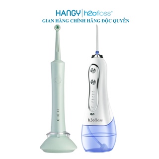Combo máy tăm nước h2ofloss HF- 6 và bàn chải điện đánh răng Here – Mega HANGY