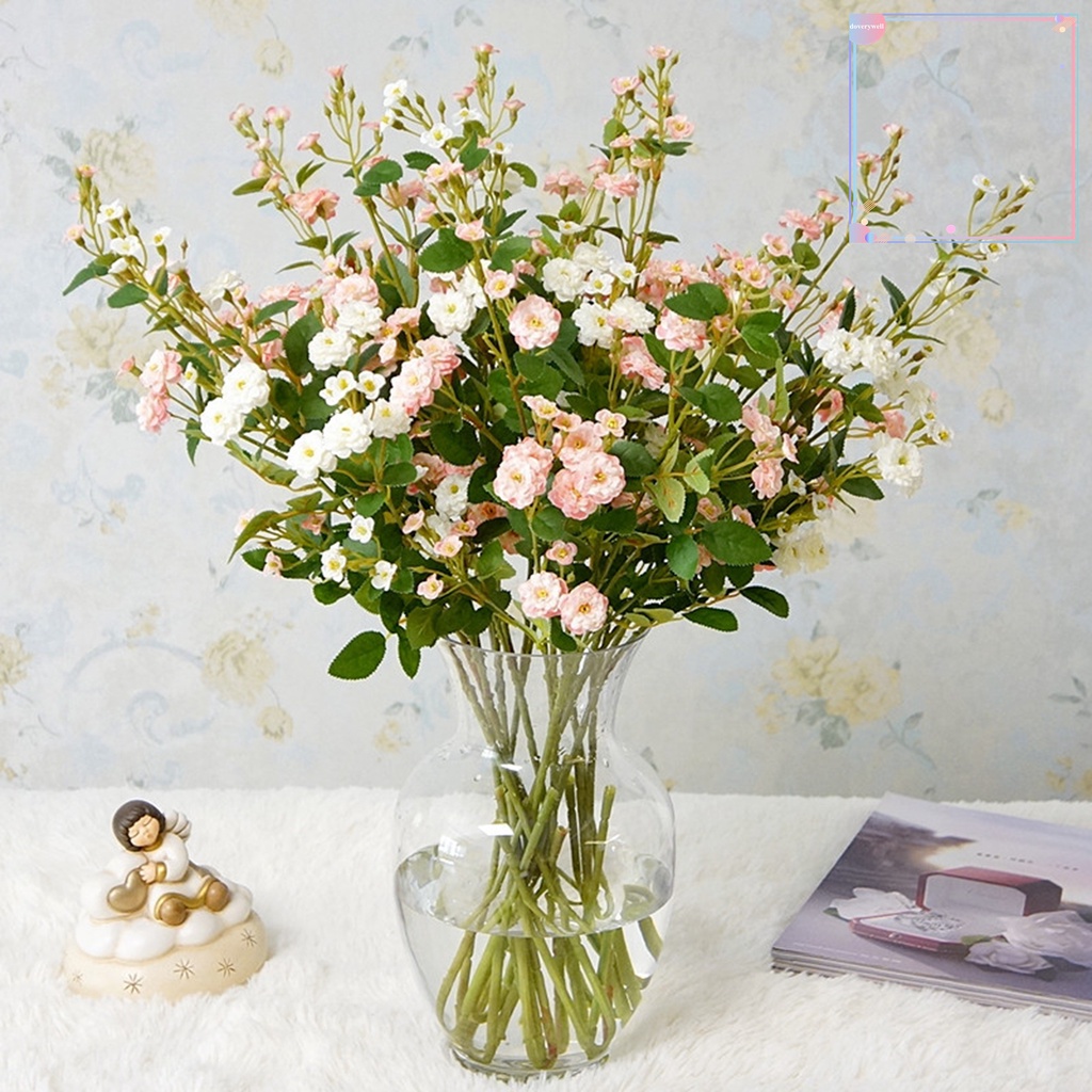 Bó Hoa Nhân Tạo Bằng Vải Đa Năng Trang Trí Nhà Cửa