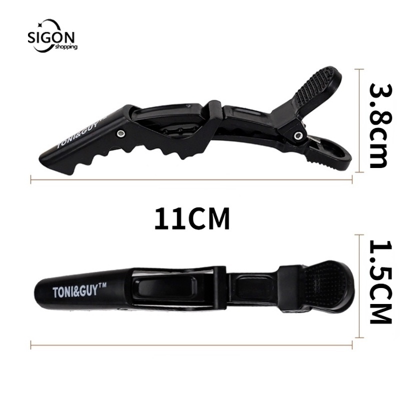 Kẹp tóc cá sấu dài dùng nhuộm tóc không in hằn dấu vết