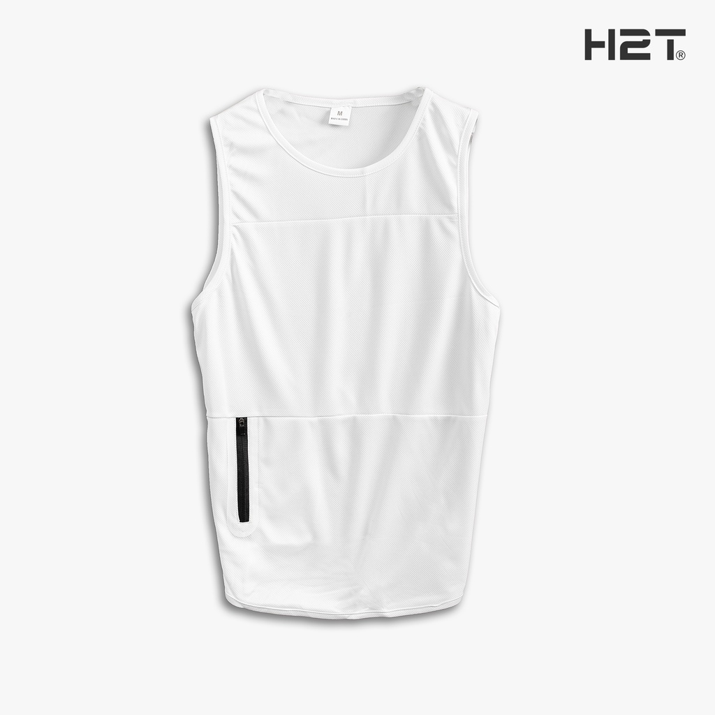 Áo Ba Lỗ Nam H2T Dáng Tanktop Mạnh Mẽ, Phối Khóa Độc Đáo Cách Điệu, Form Ôm, Cổ Sát, Nách Hơi Rộng 1439
