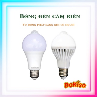 Bóng đèn led cảm ứng chuyển động tự động sáng khi có người cảm biến hồng ngoại