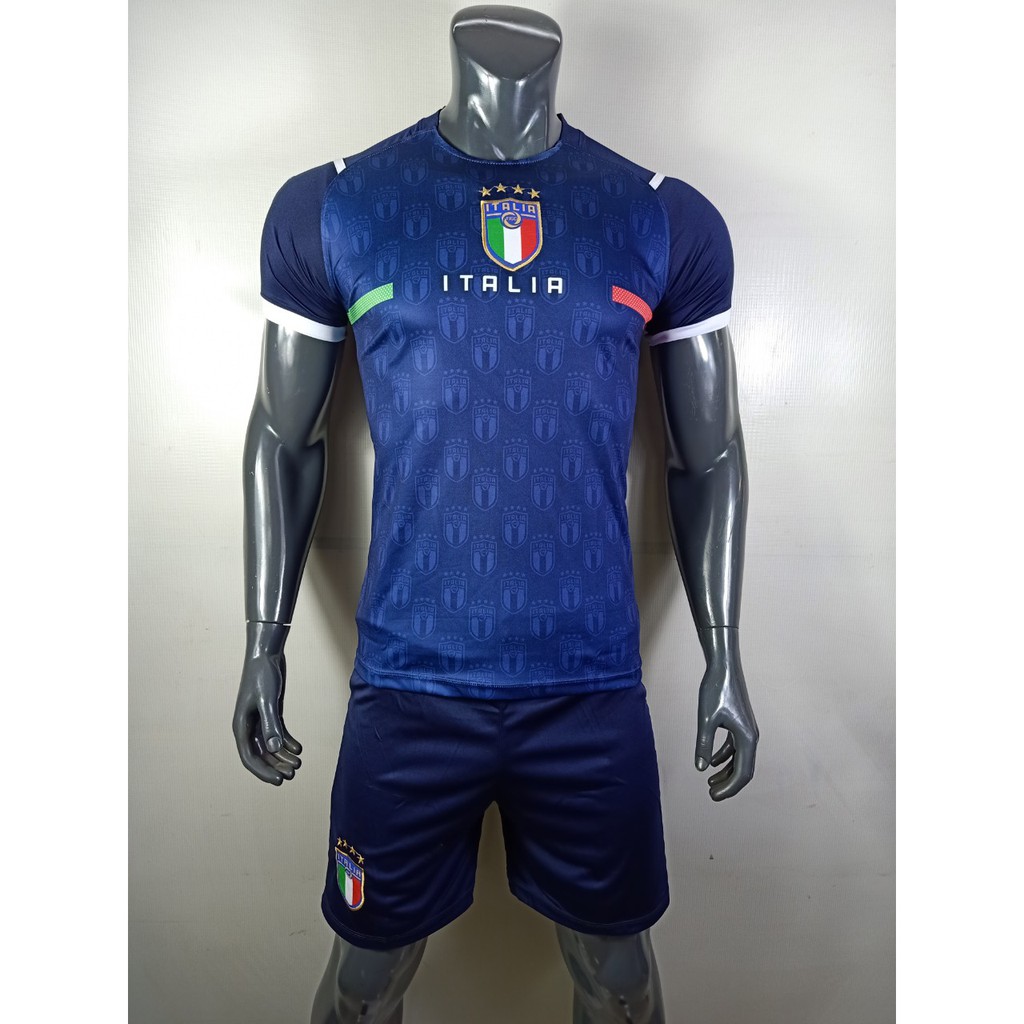bộ đồ đá banh đội tuyển Ý italia màu xanh đen