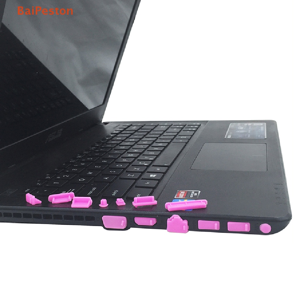Bộ 16 Nút Bịt Bằng Silicon Nhiều Màu Chống Bụi Chống Nước Cho Laptop