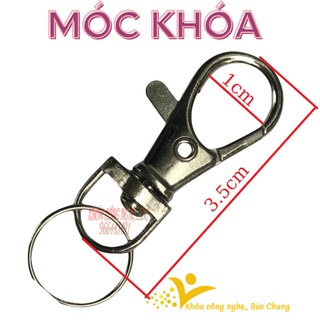 Móc khóa inox nhỏ gọn bền dùng để móc chìa khóa, điều khiển,làm phụ kiện tiện lợi