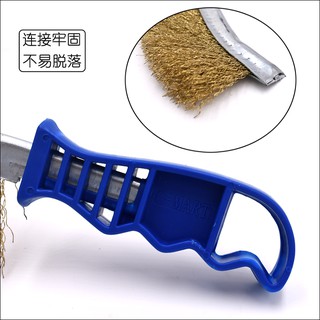 Bàn chải sắt đánh rỉ cán xanh đỏ