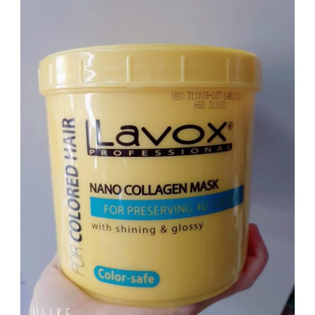 KEM HẤP DẦU DƯỠNG TÓC LAVOX COLORED HAIR 1000ML