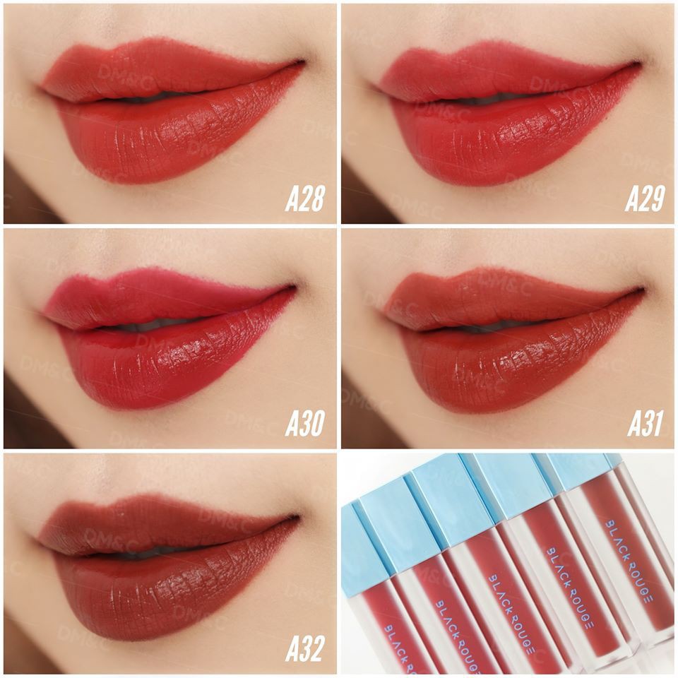 [ RẺ VÔ ĐỊCH ]Son Kem Lì Black Rouge Air Fit Velvet Tint Beauty&Midnight Mịn Môi VER5, VER6, VER 7