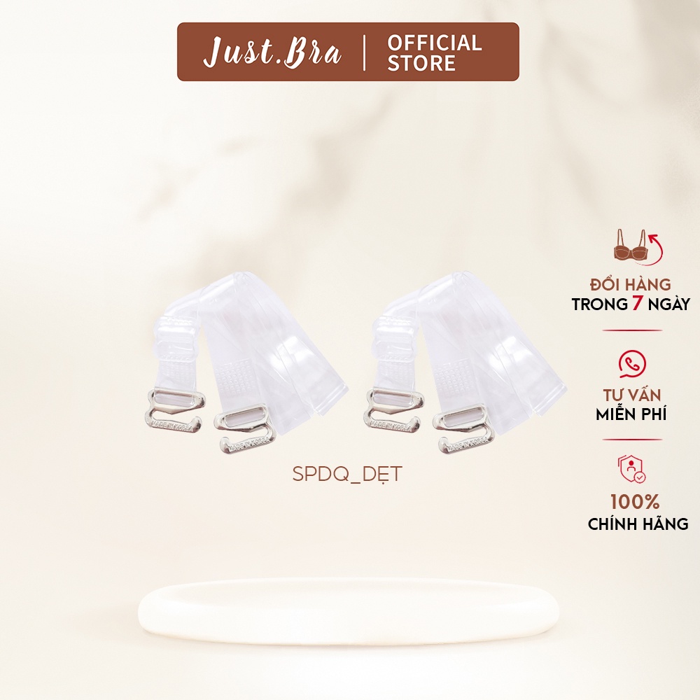 Dây quai áo ngực Just Bra dẹt, trong suốt SPDQ