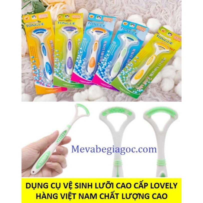 (Hàng VN chất lượng cao) Dụng cụ vệ sinh lưỡi cao cấp Lovely