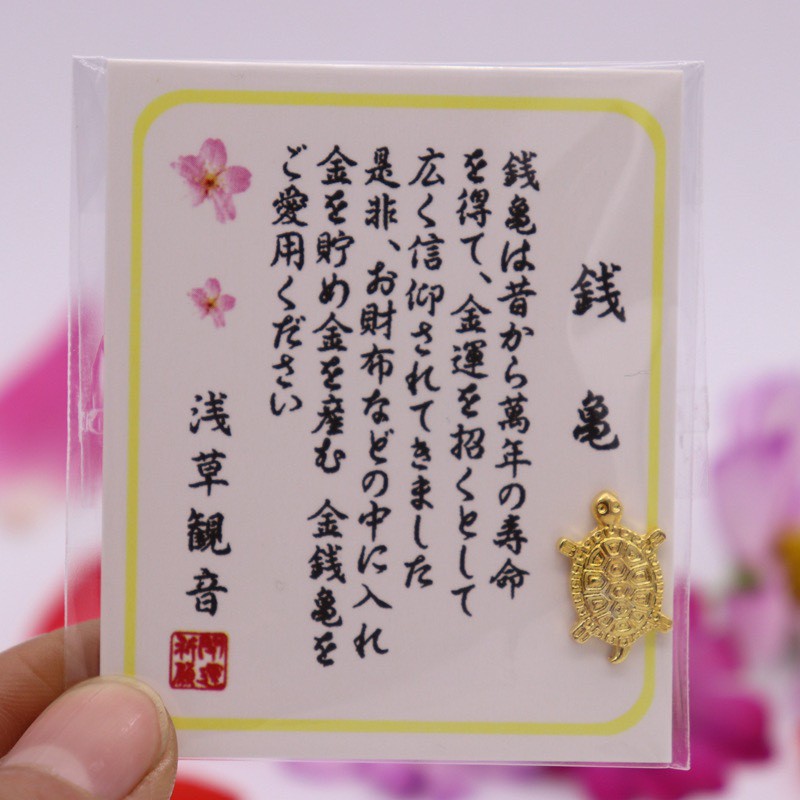 Rùa Vàng May Mắn Để Trong Ví Tiền Thu Hút Tài Lộc TA1001