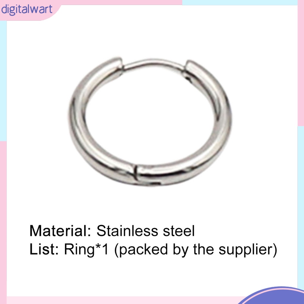 Đôi Khuyên Tai Tròn Phi Giới Tính Thiết Kế Đơn Giản