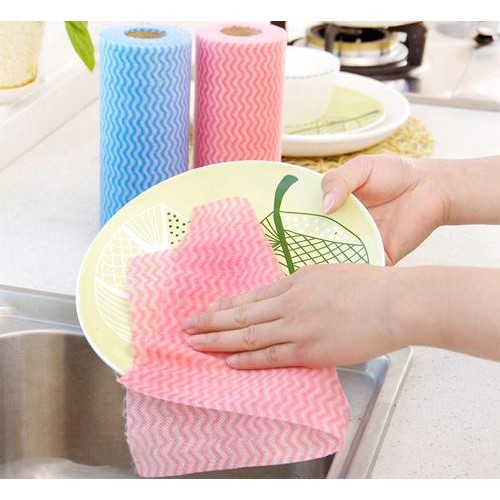 Cuộn 50 giấy vải không dệt đa năng tái sử dụng | BigBuy360 - bigbuy360.vn