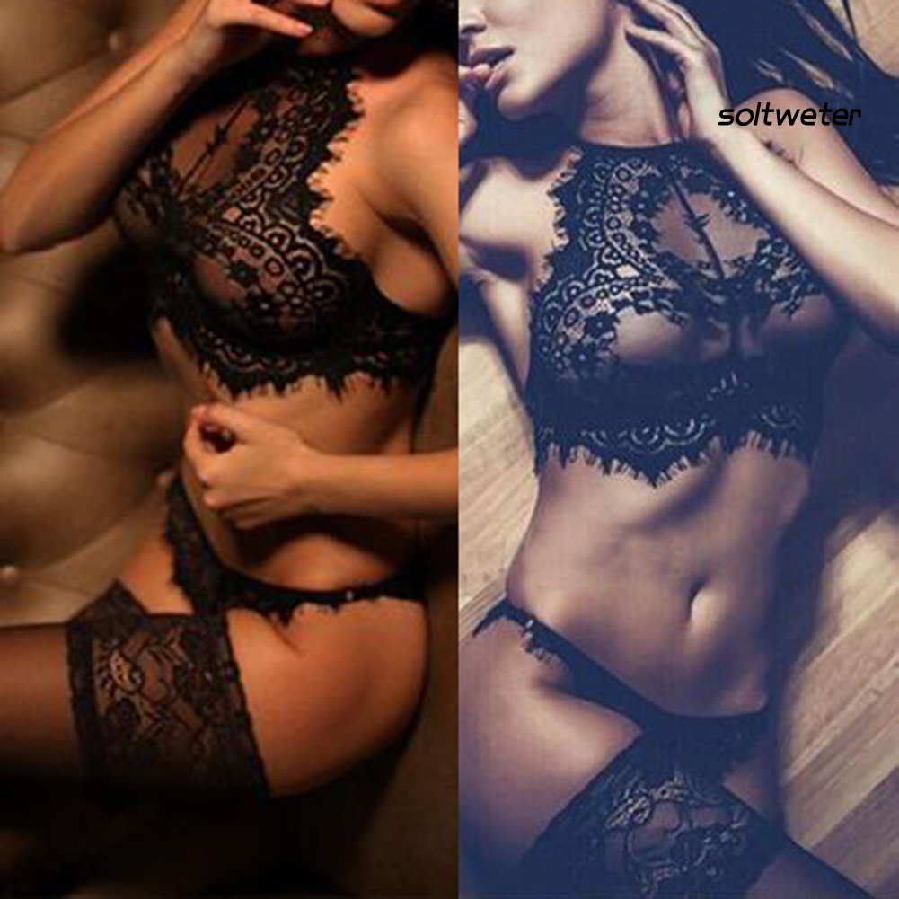 Bộ Đồ Lót 2 Món Phối Ren Xuyên Thấu Gợi Cảm Cho Nữ | BigBuy360 - bigbuy360.vn