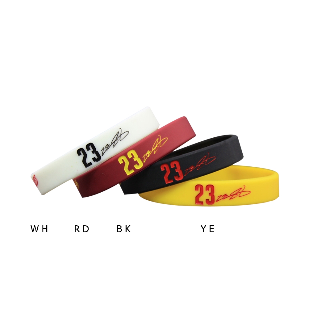 Vòng tay bóng rổ LEBRON JAMES và Curry Fans silicone kiểu dáng thể thao