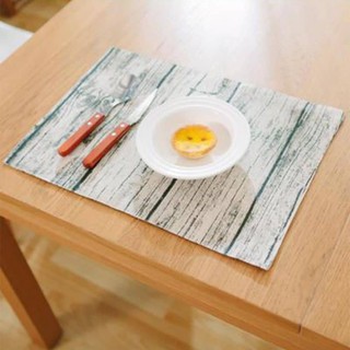Khăn lót bàn ăn canvas kiểu gỗ mộc