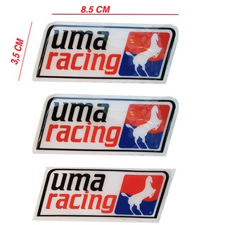 DECAL NỔI TRANG TRÍ XE - UMA RACING