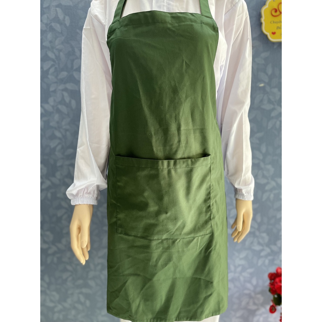 Tạp Dề Kaki Dày Dặn Nhiều Màu Cho Nam Nữ _ Hình chụp thật