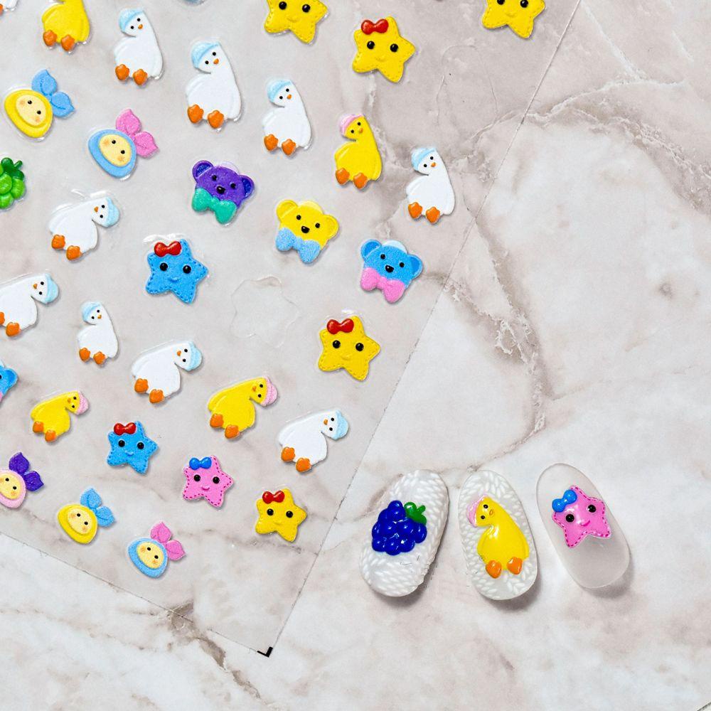 OCEANMAP Miếng Dán Trang Trí Móng Tay 5D Dễ Thương Dành Cho Nữ