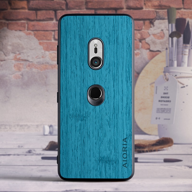 Ốp Lưng tpu Mềm Họa Tiết Giả Tre Độc Đáo Cho sony xperia xz3
