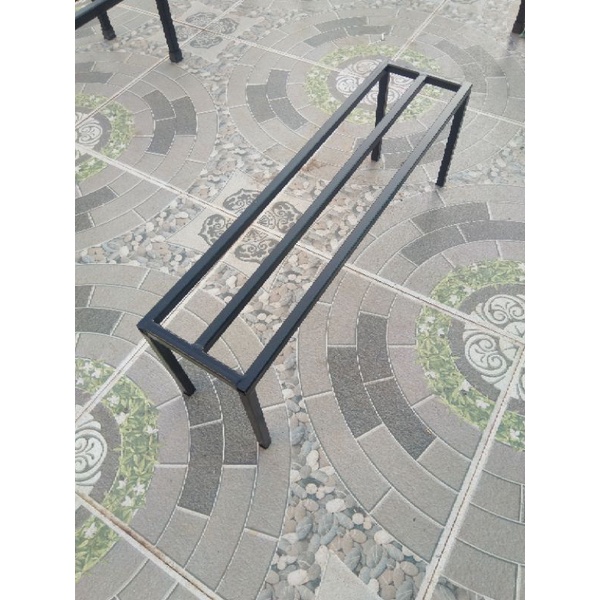 Kệ thép kê chậu cây. Dài 50cm. Rộng 20cm. Cao 10-15-20cm. hộp thép vuông 14x14mm 1 nan phụ
