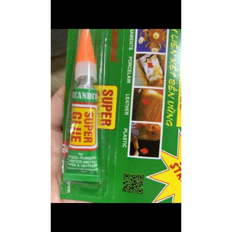 Keo Dán Đa Năng - Keo Dán Siêu Dính Super Glue Loại 1 Tuýt 30g Dán Mọi Vật Liệu