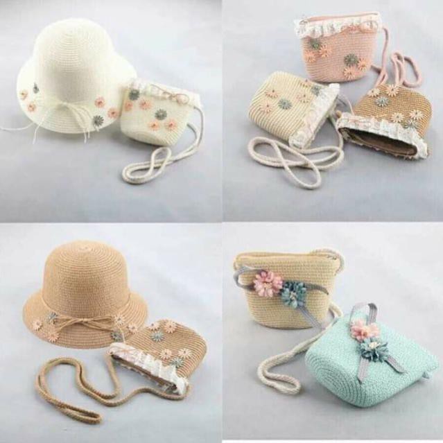 Set túi và mũ cho bé
