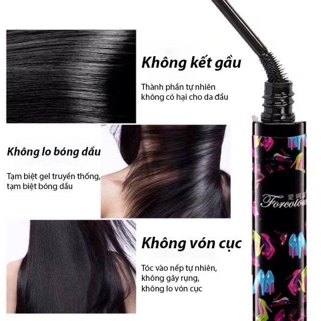 Chải tóc Mascara tạo kiểu tóc đẹp vuốt tóc con gọn vào nếp siêu chắc WINK