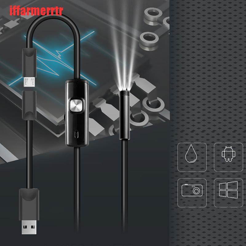 Camera nội soi 7mm 1-10m Micro Usb + Usb Hd tiện dụng dành cho máy tính