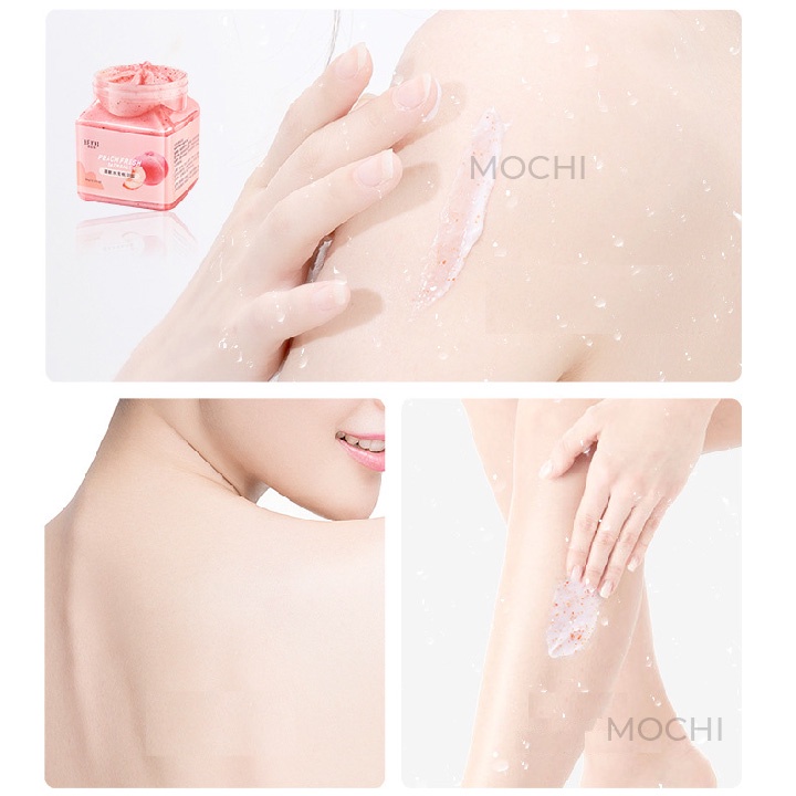 Muối Tắm Tẩy Tế Bào Chết l Da Chết Body Toàn Thân 4 Vị Trái Cây HEYXI 350g MOCHI SHOP Đào Kiwi Xoài Nho