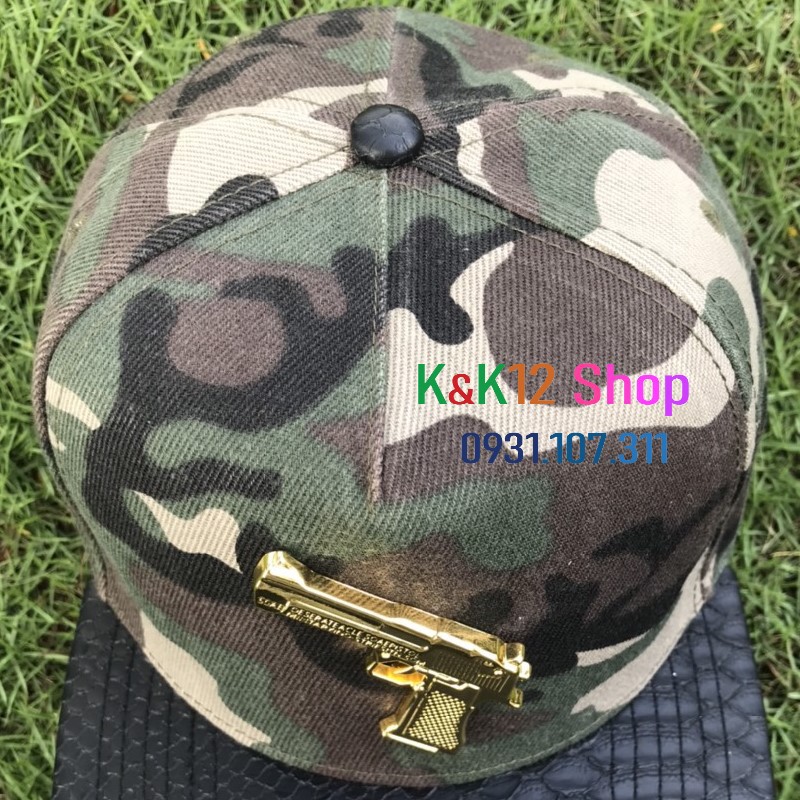 [ Độc quyền] Mũ HIPHOP bản ngụy trang, logo siêu ngầu, thời trang trẻ, thời trang hiện đại phù hợp cho Nam và Nữ