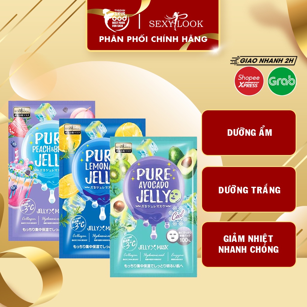 Mặt Nạ Thạch Cấp Ẩm, Làm Mát Sexylook Pure Cool Jelly Mask