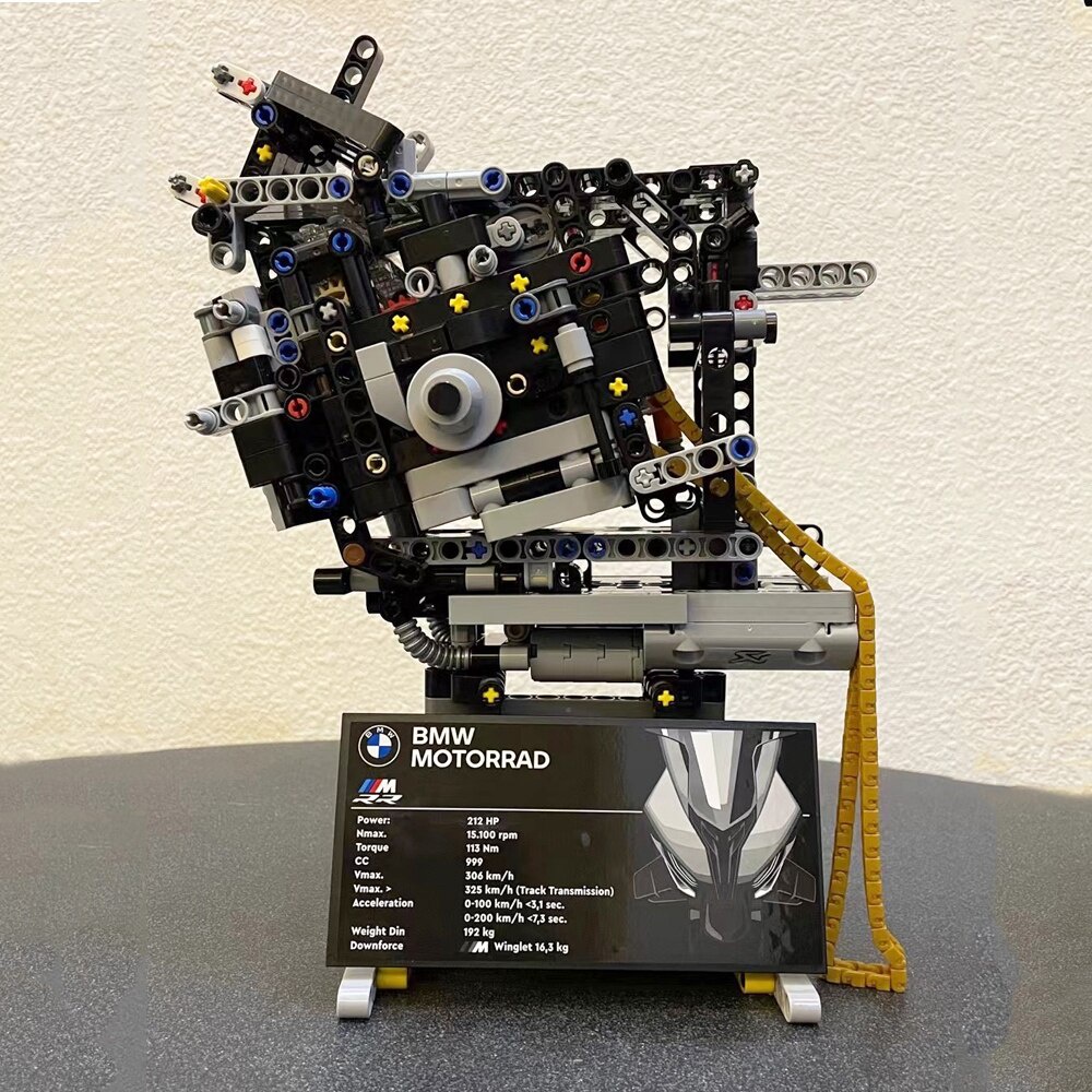 Đồ chơi giáo dục Lắp Ráp mô hình siêu xe technical 1920PCS  BMW M 1000 RR Motorcycle A2118