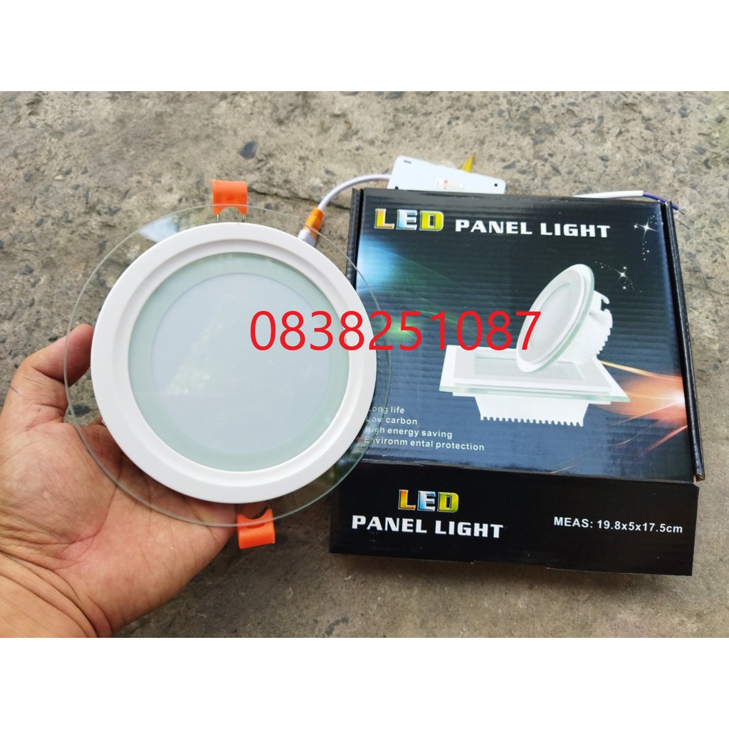 đèn led âm trần kính 12w