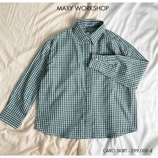 Áo sơ mi form rộng caro oversize shirt Maxy Workshop