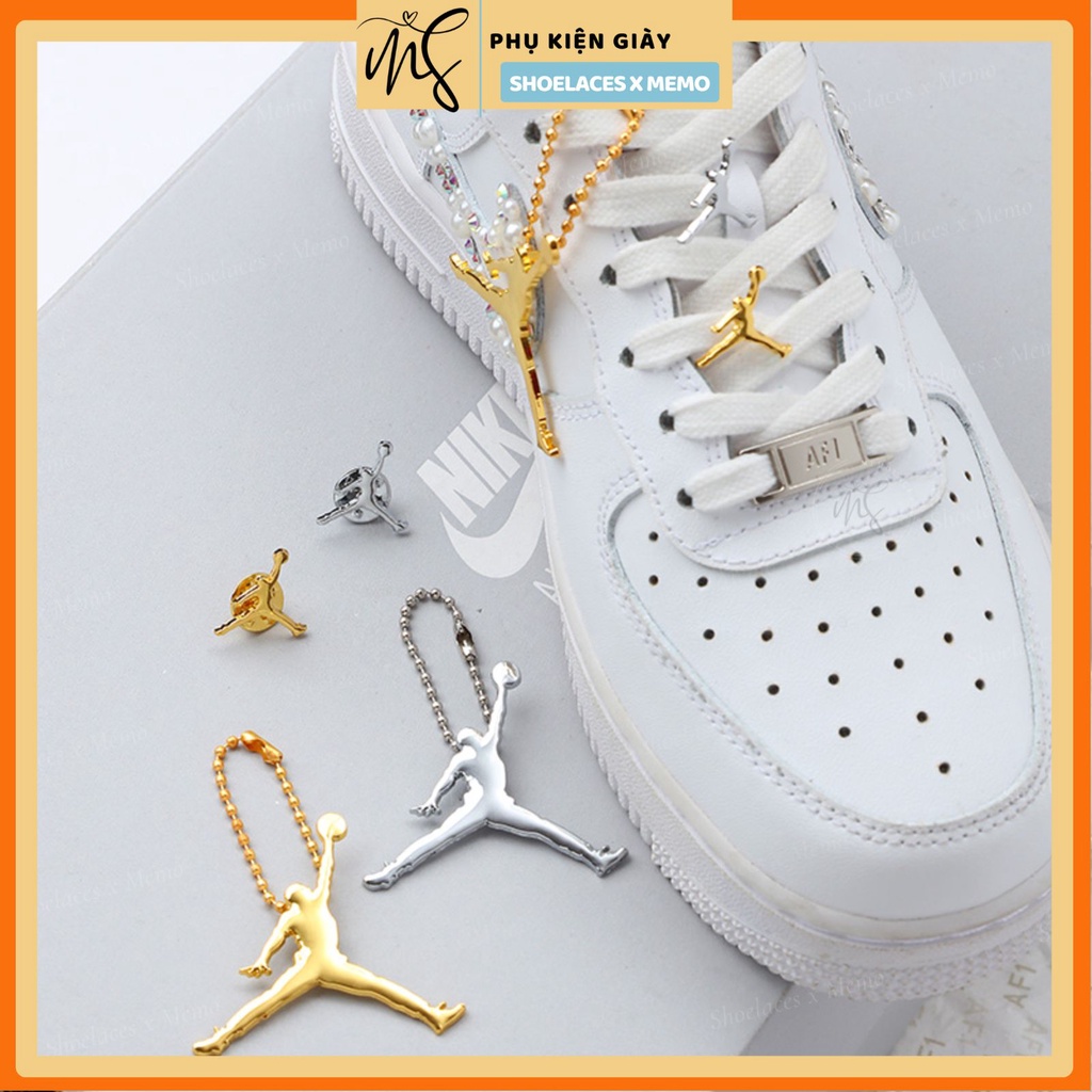 Phụ kiện giày tag treo biểu tượng Jumpman Jordan Gold