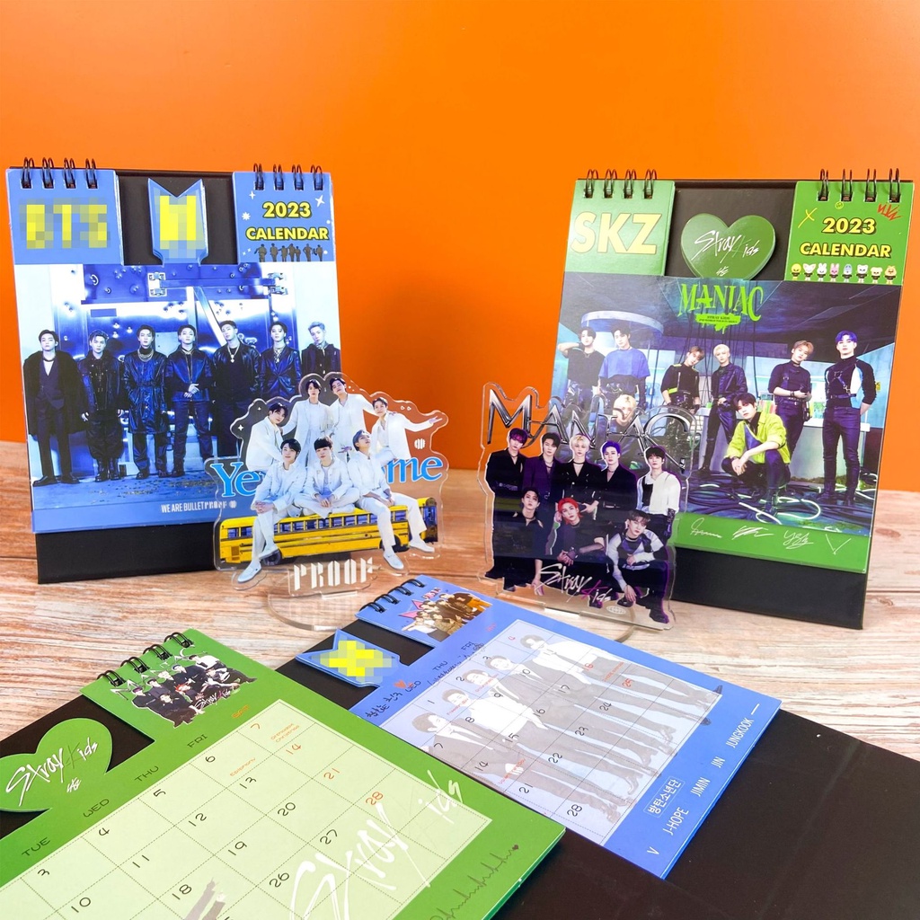 Lịch 2023 Để Bàn In Hình Nhóm Nhạc Kpop BTS