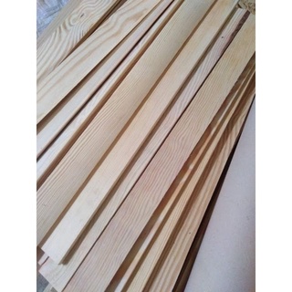 5 thanh gỗ thông Dài 120cm, Rộng 3cm, Dày 1cm