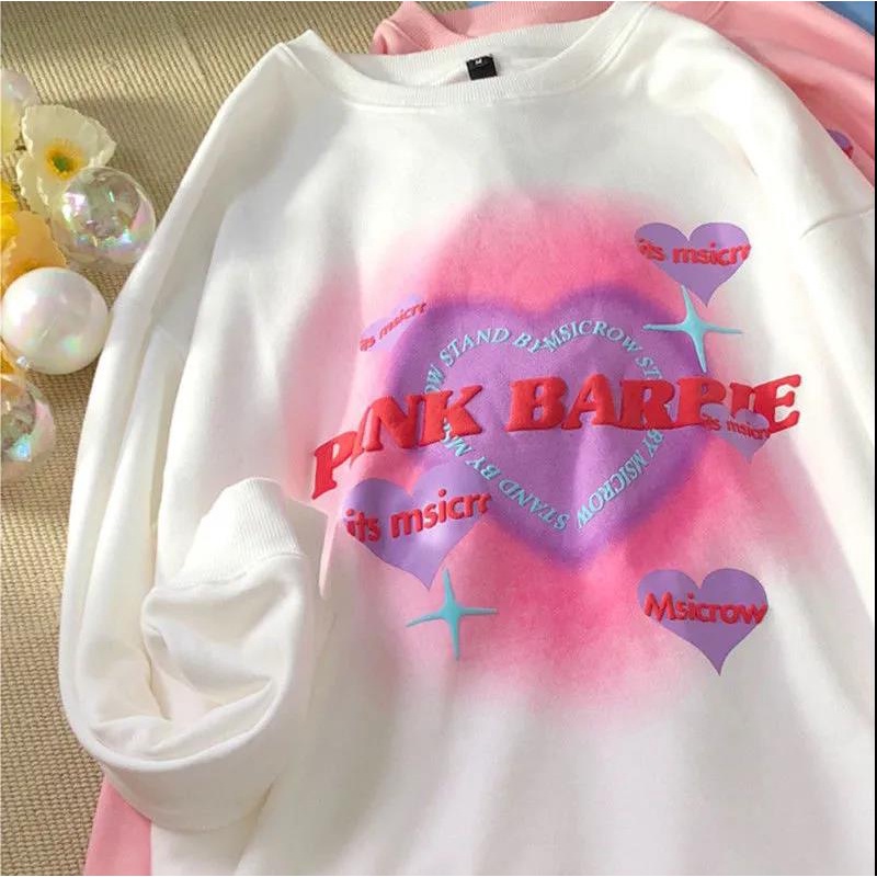 Áo Sweater Tay Dài Dáng Rộng In Họa Tiết Graffiti Phong Cách Harajuku Thời Trang Mùa Thu Cho Nữ | BigBuy360 - bigbuy360.vn